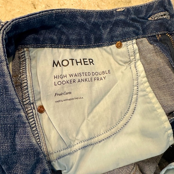 Mother Jeans High Waisted Double Looker Ankle Fray - 28 - EUC - Picture 8 of 8